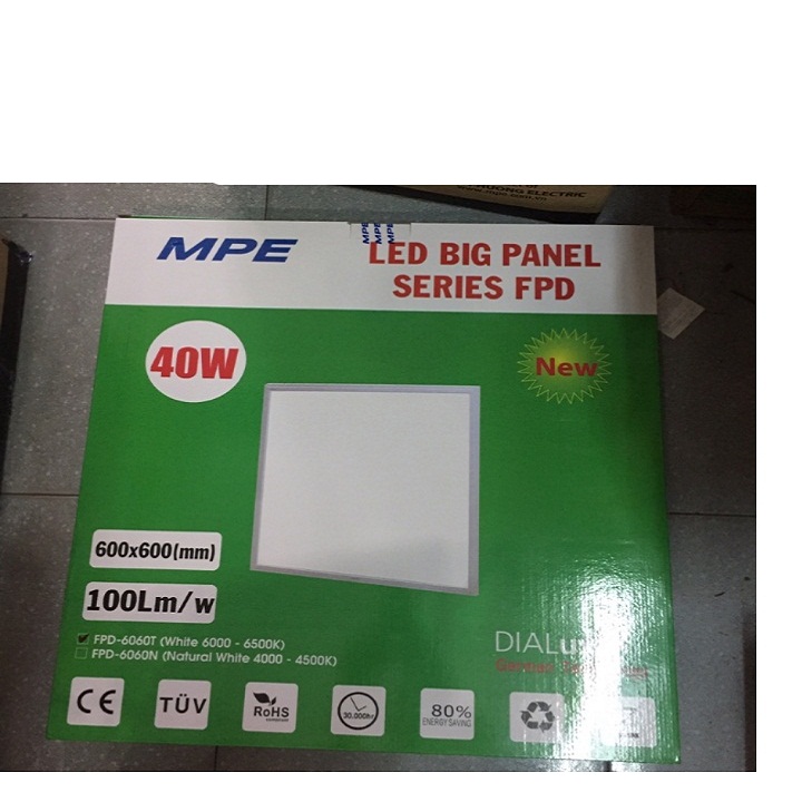 [HCM]ĐÈN LED PANEL 600 x 600  MPE MODEL:EPD 6060