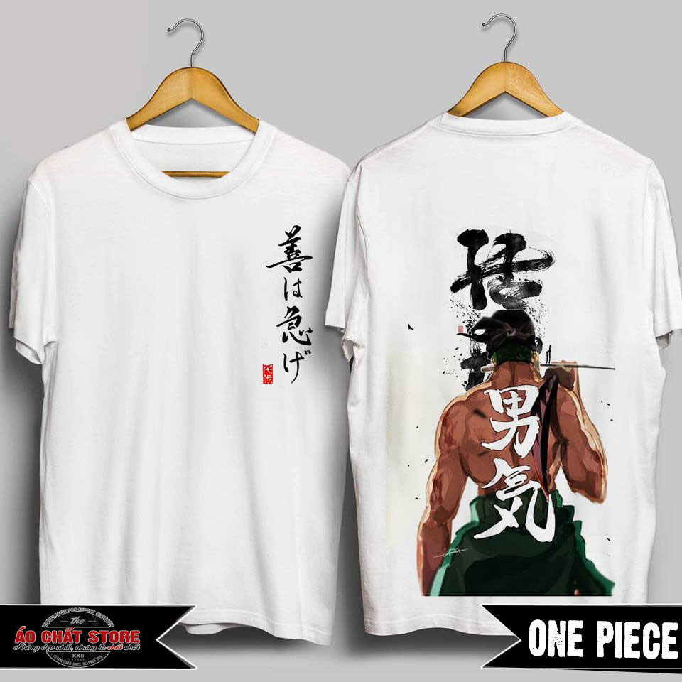 Áo thun roronoa zoro cực đẹp áo one piece đảo hải tặc team mũ rơm luffy op8 vonesa