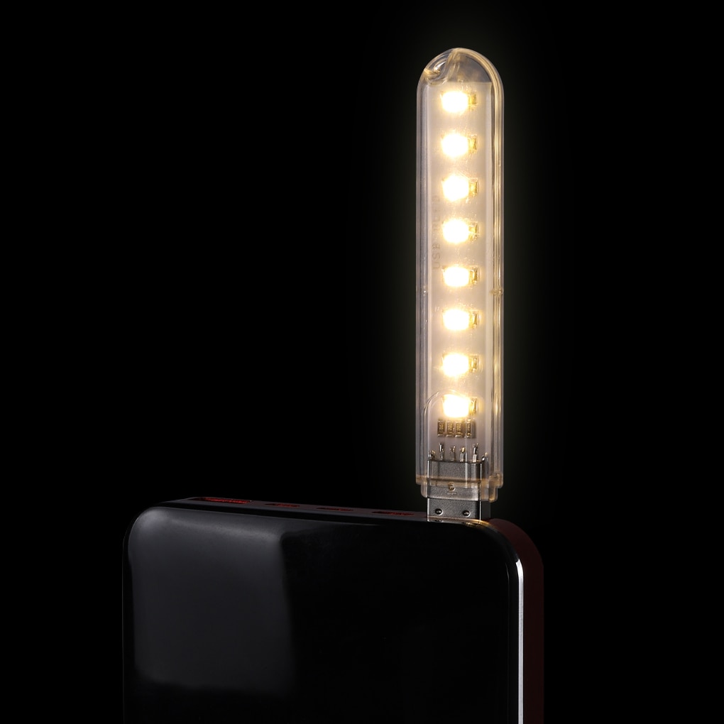 Đèn USB siêu sáng 8 LED ( bộ 2 đèn)