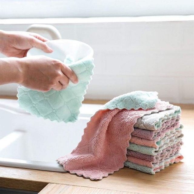 Set 10 khăn lau đa năng 2 mặt