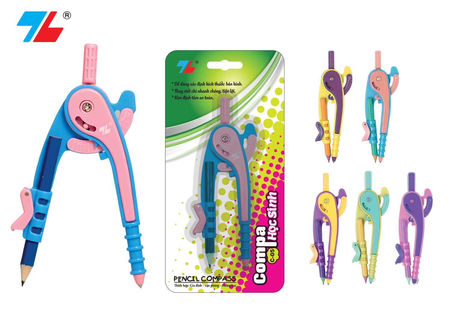 Dụng cụ học tập - Compa Thiên Long C05