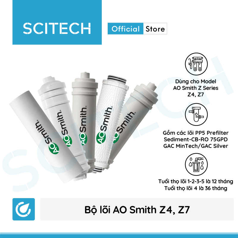 Bộ lõi máy lọc nước AO Smith Z4/Z7