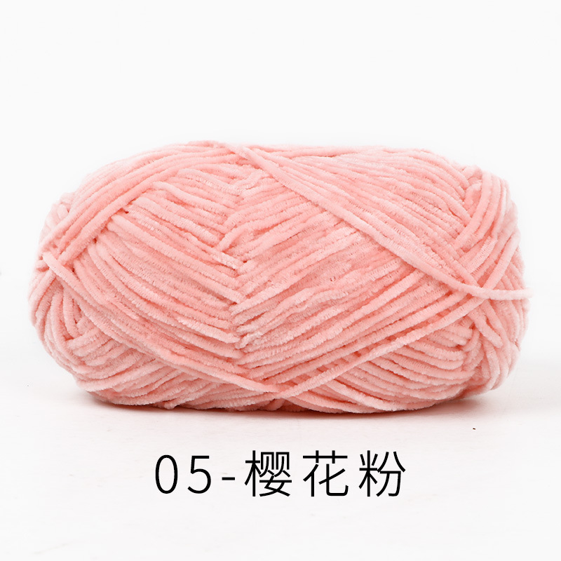 Len nhung 2mm mềm mịn, dùng đan móc thú bông, quần áo