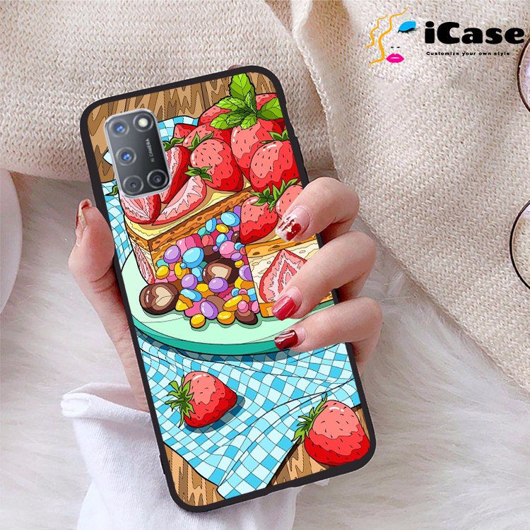 Ốp lưng Oppo A92 viền dẻo TPU BST Trái Cây
