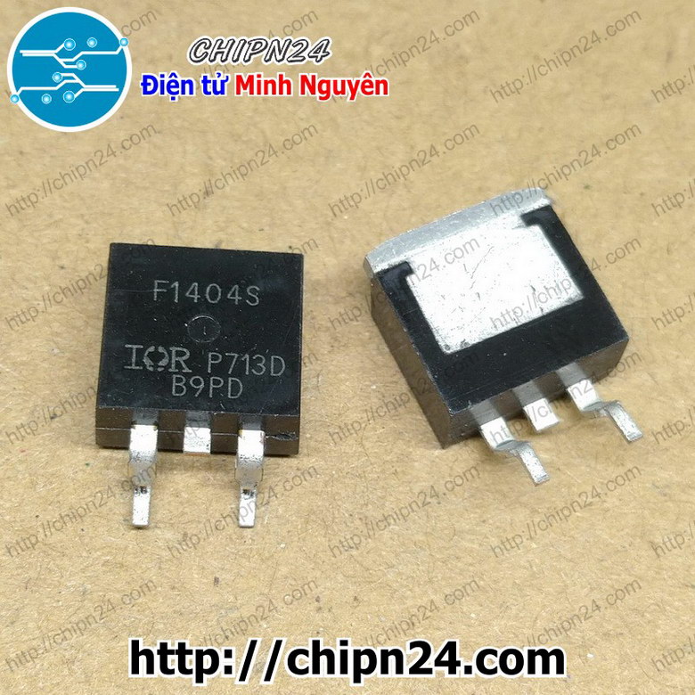 Mosfet dán irf1404 to-263 40v 162a kênh n