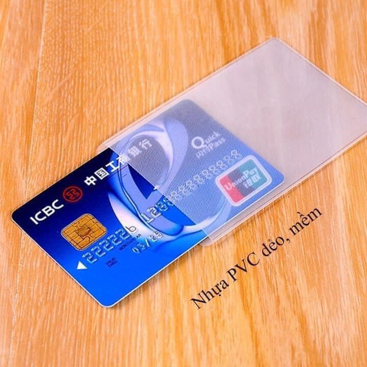 BỌC CCCD TRONG SUỐT SÉT 10 CÁI