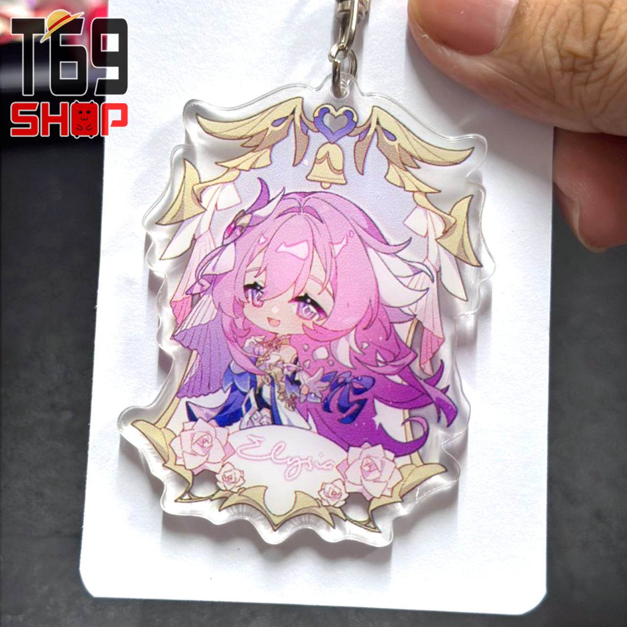 Móc khóa mica Elysia - game Honkai Impact 3 [T69 Shop]