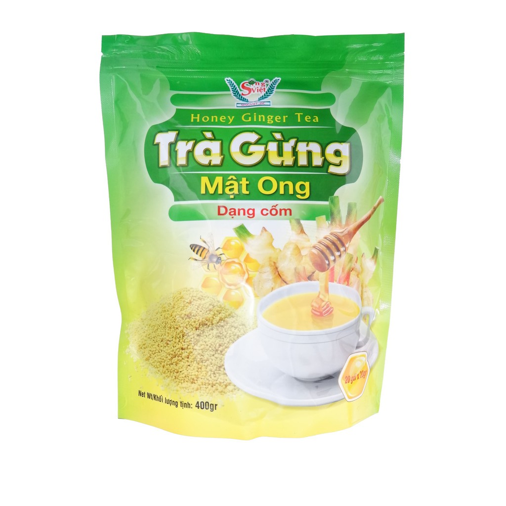 Trà gừng mật ong dạng cốm Sing Việt 400G