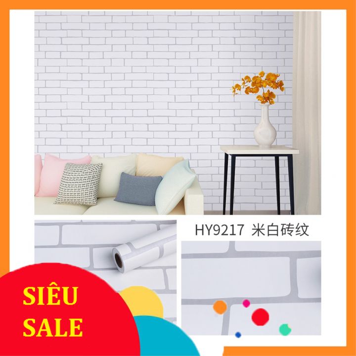 Giấy dán tường gạch 3D 02 có keo sẵn