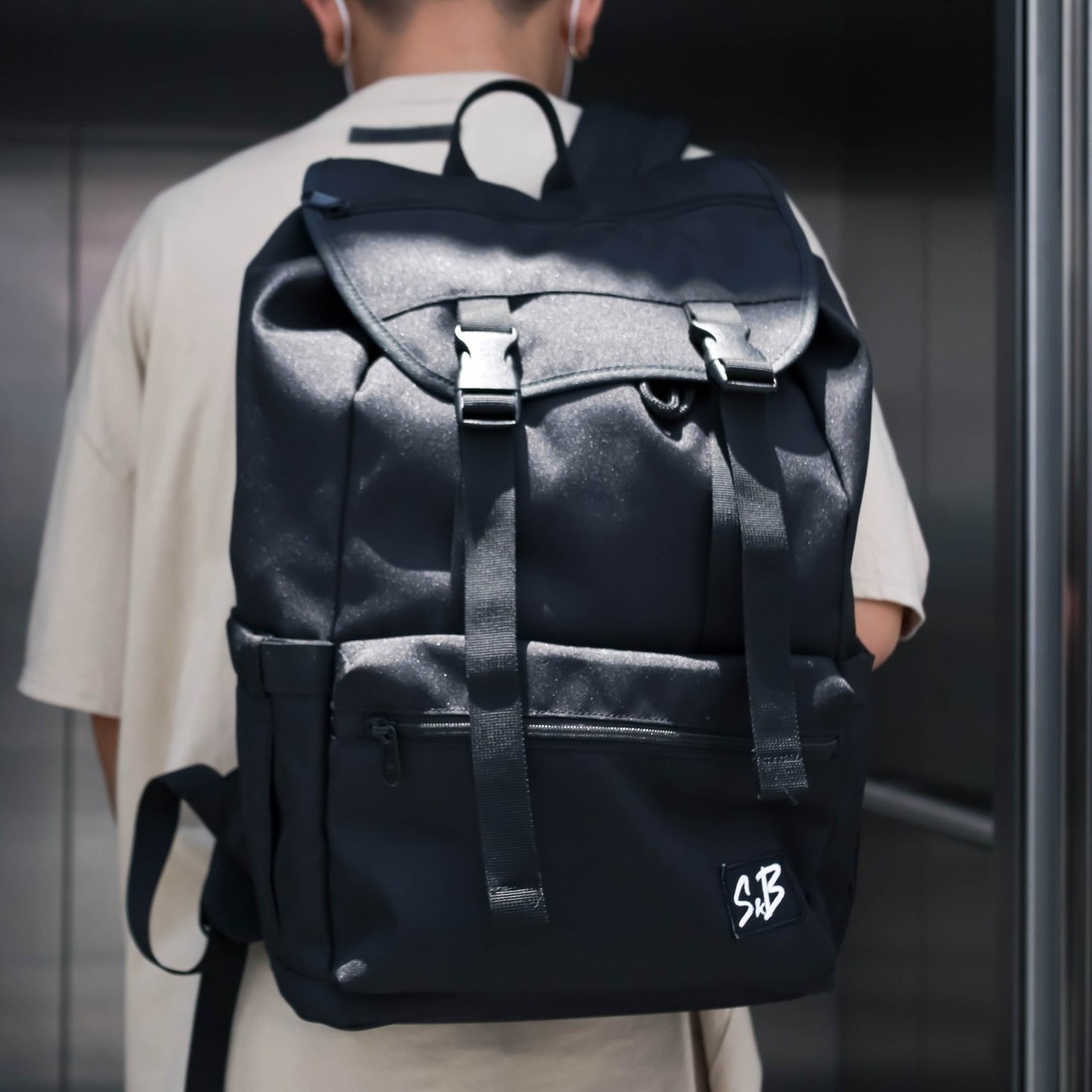 Balo Essentials Backpack chính hãng thương hiệu S&B màu đen