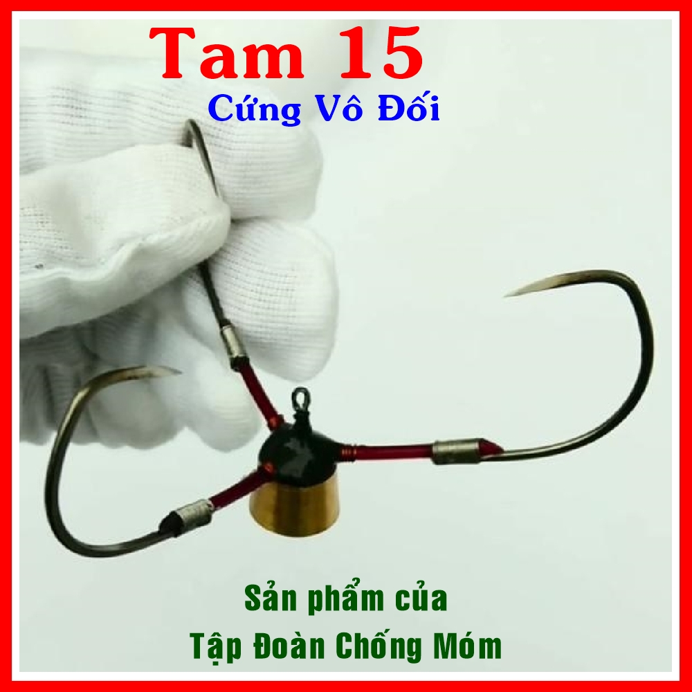 Lưỡi câu cá Tam 15 siêu cứng. Chuyên dùng săn hugo. Lưỡi câu lục, lưỡi câu chạm, lưỡi tam, lưỡi tứ