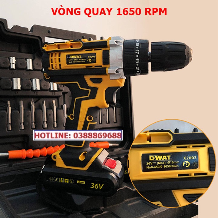 MÁY KHOAN PIN, BẮT VÍT CAO CẤP  36V , LÕI ĐỒNG 100%