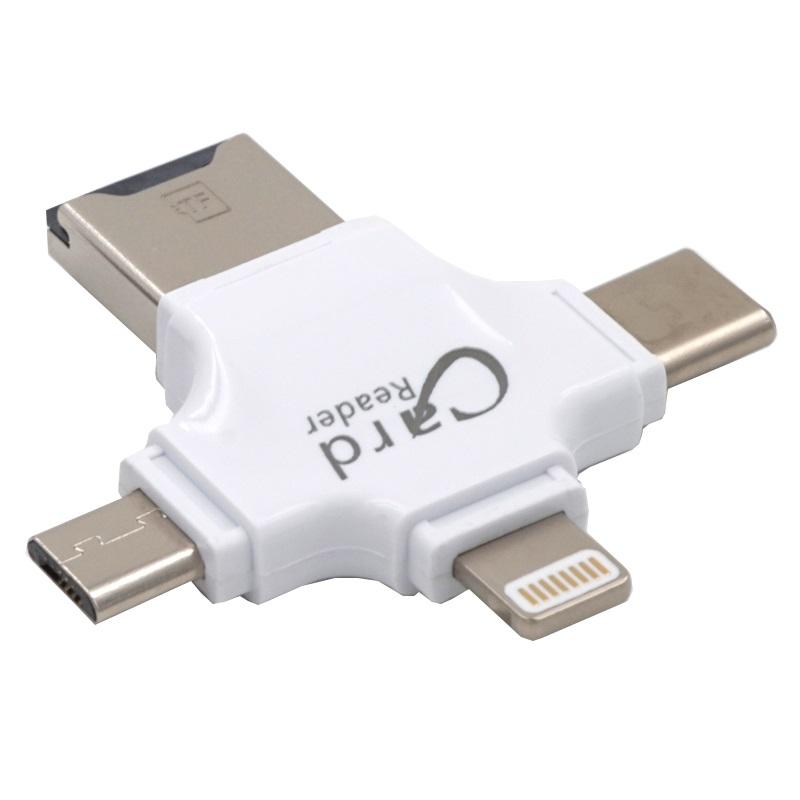 Đầu đọc thẻ nhớ OTG 4in1 Card Reader