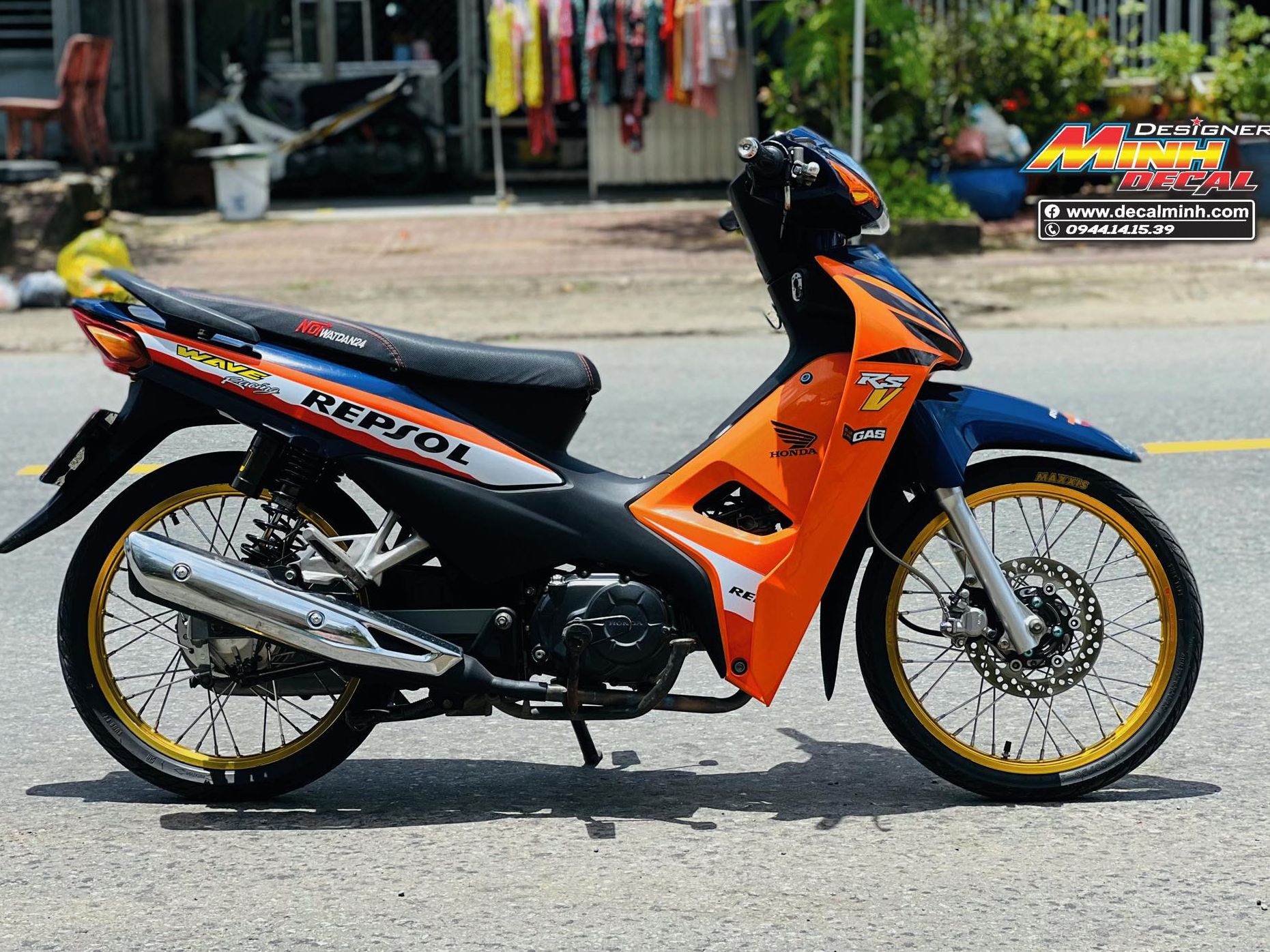 Tên: TEM XE WAVE REPSOL THIẾT KẾ CAO CẤP - WAVE - TEM RỜI CAO CẤP