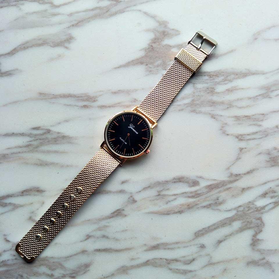 Đồng Hồ Geneva Dây Lưới Platinum Ah1038