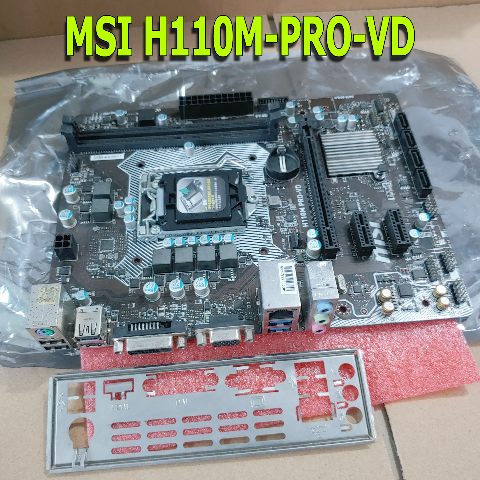 Main MSI H110M PRO-VD zin sáng mới 98% - Fe cắt (BH 1Tháng)