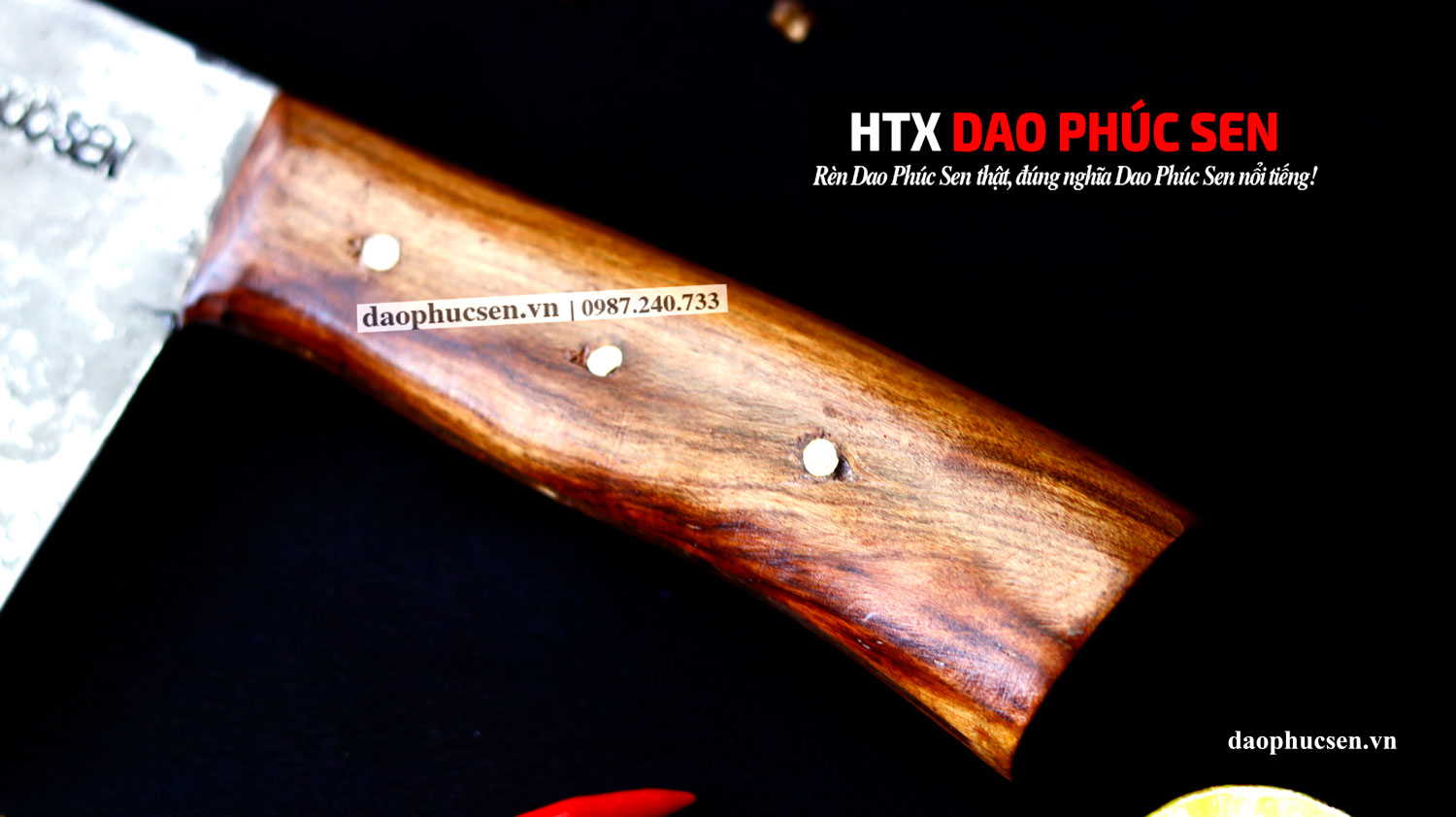 Dao chặt gà bản 10cm cán ốp CTB10OCD