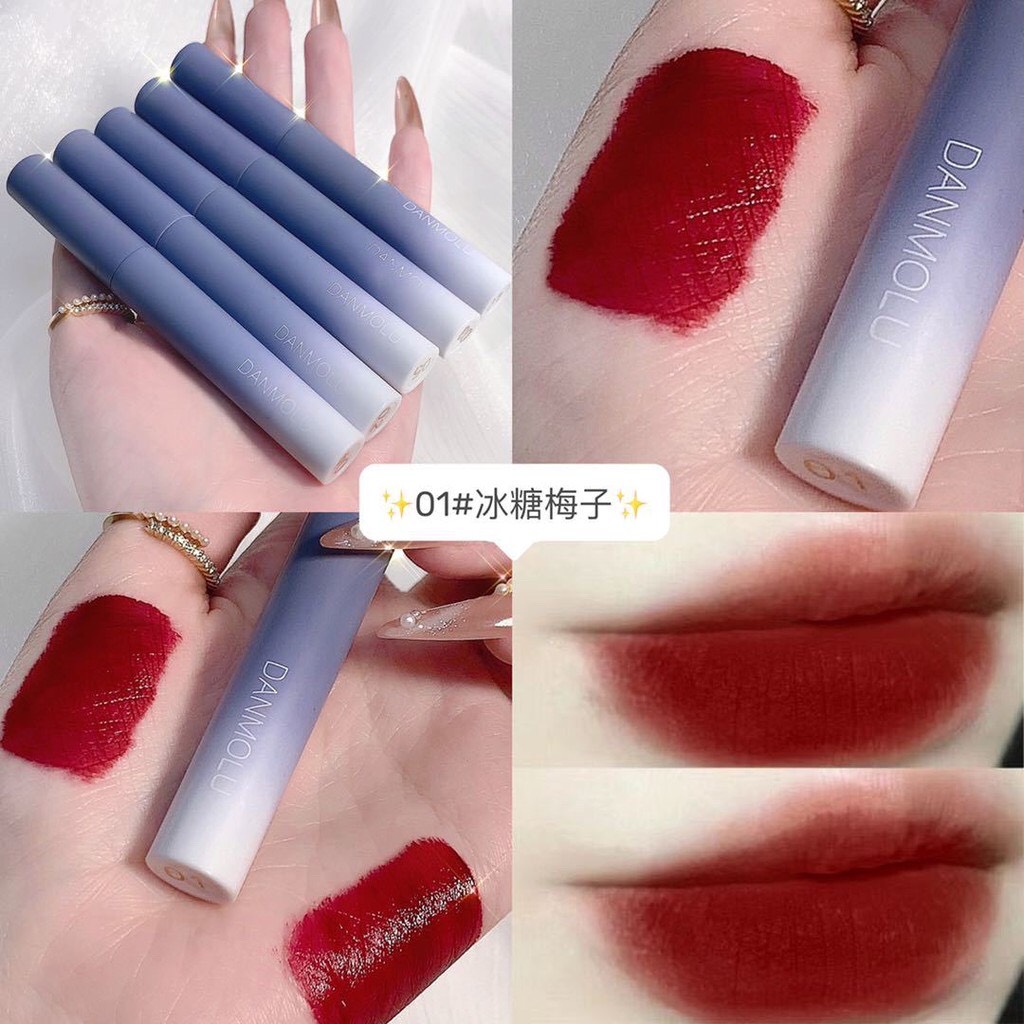 Set 5 Son DANMOLU Màu Đẹp Son Lì Lâu Trôi