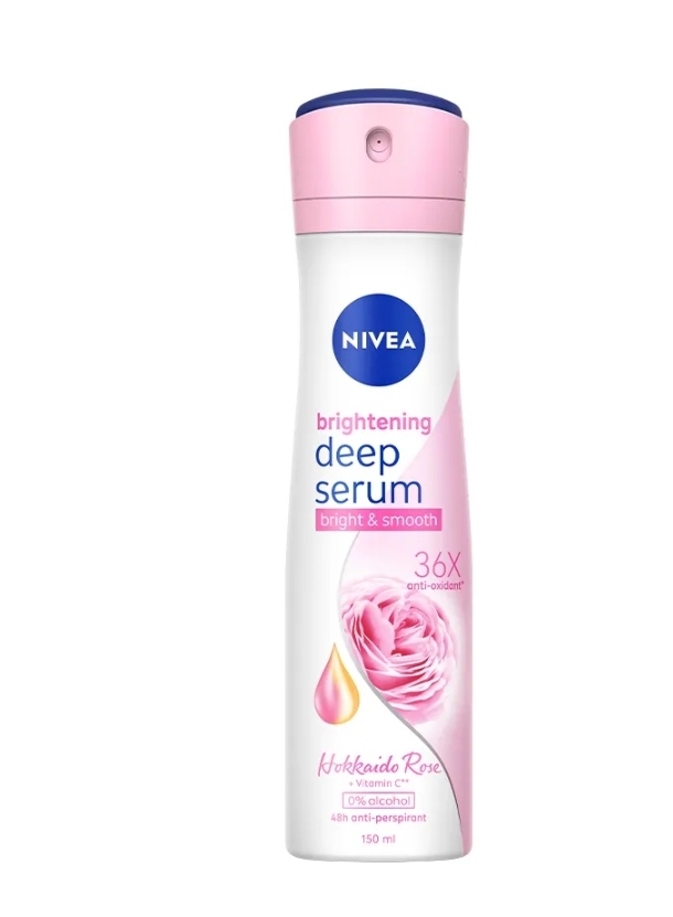 Xịt Ngăn Mùi NIVEA Serum Trắng Mịn 150 ml