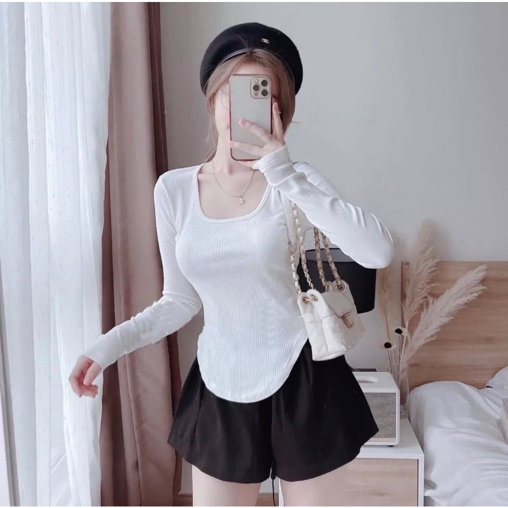 Set 3 áo thu đông dành cho nữ phong cách Hàn Quốc