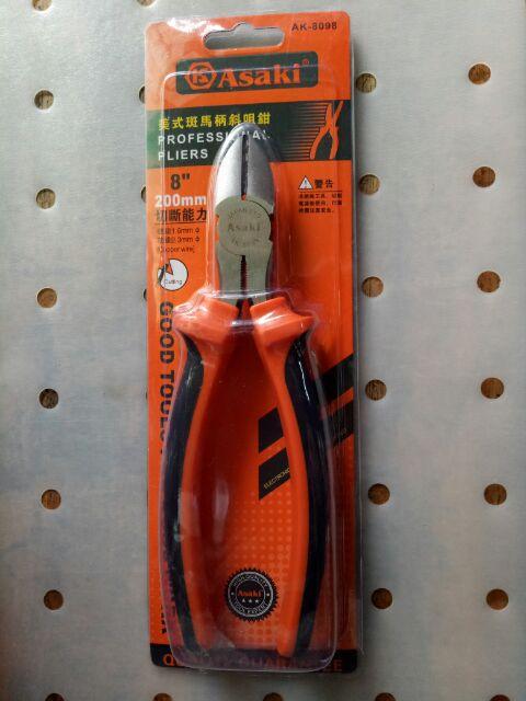 Kìm cắt Asaki AK-8098 C2-8 (Cam)