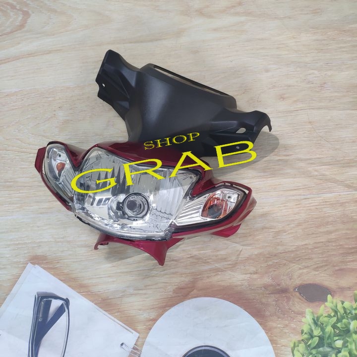 Bộ 3 món ốp đầu kèm bóng xe SIRIUS phanh ĐĨA ,nhựa nguyên sinh ABS