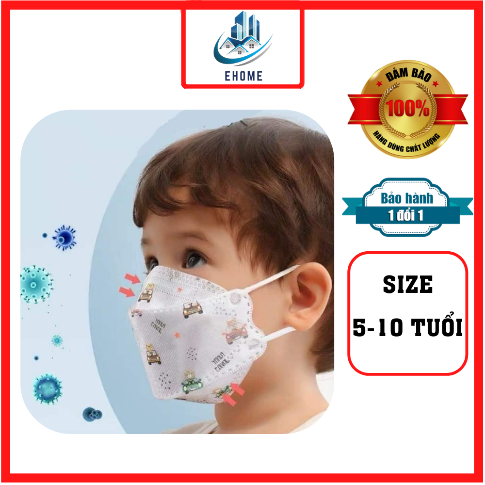 Khẩu trang kf94 trẻ em thùng 600/300/100/10 cái