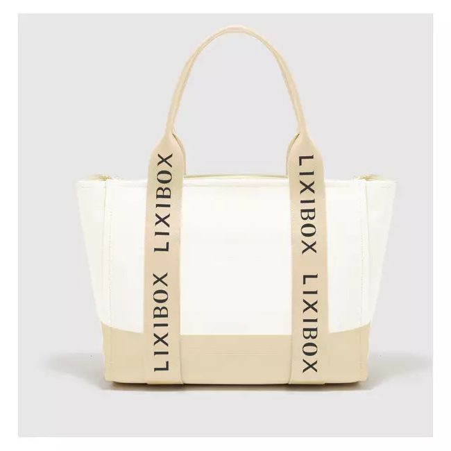 Túi Canvas Lixibox Oversized Beige Tote Bag