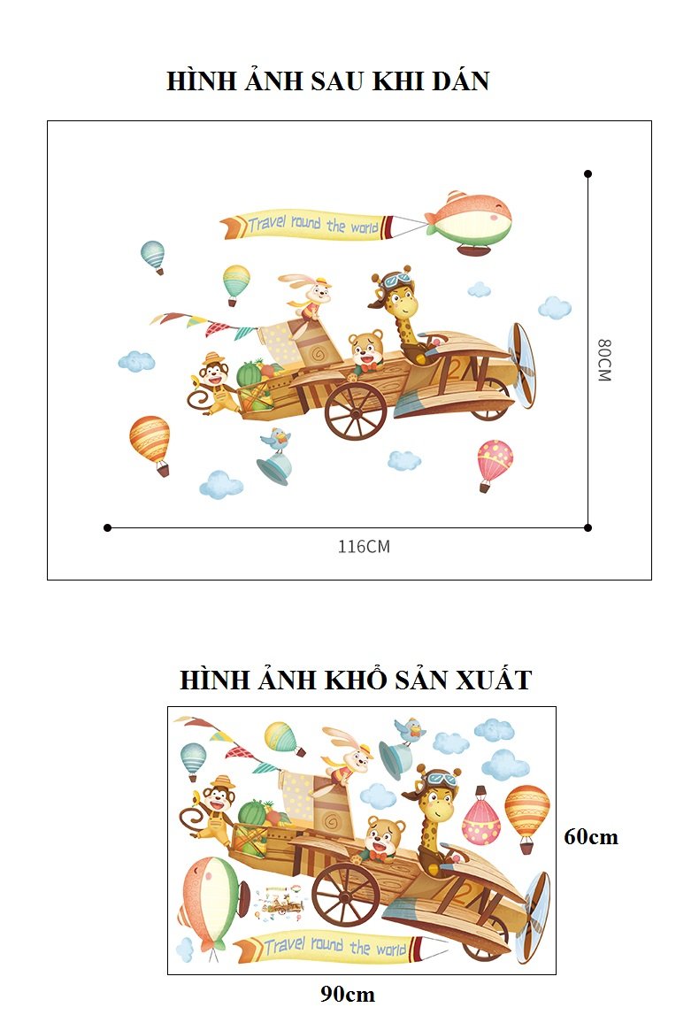 Decal dán tường Bay vào không gian - T21 -kiddecals