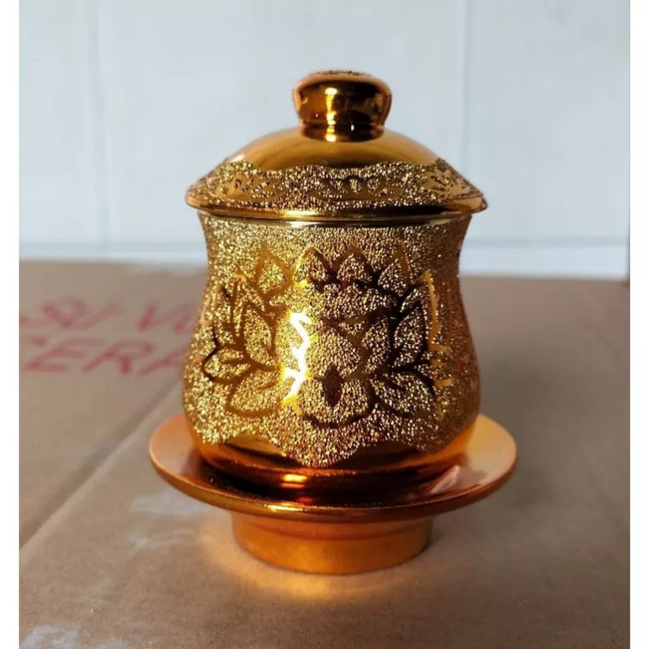 Ly nước thờ cúng kim sa vàng nhiều kích cỡ