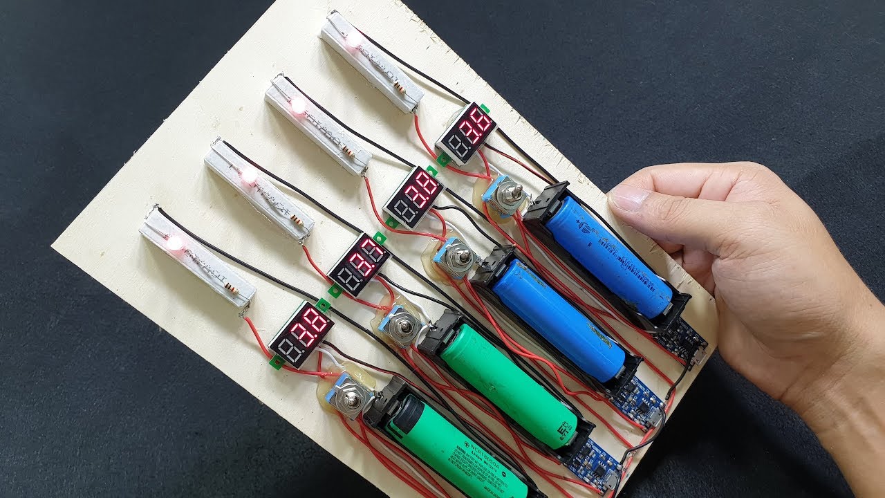 Đế Pin 18650 loại chân cho hàn mạch – 1/2/3/4 Pin