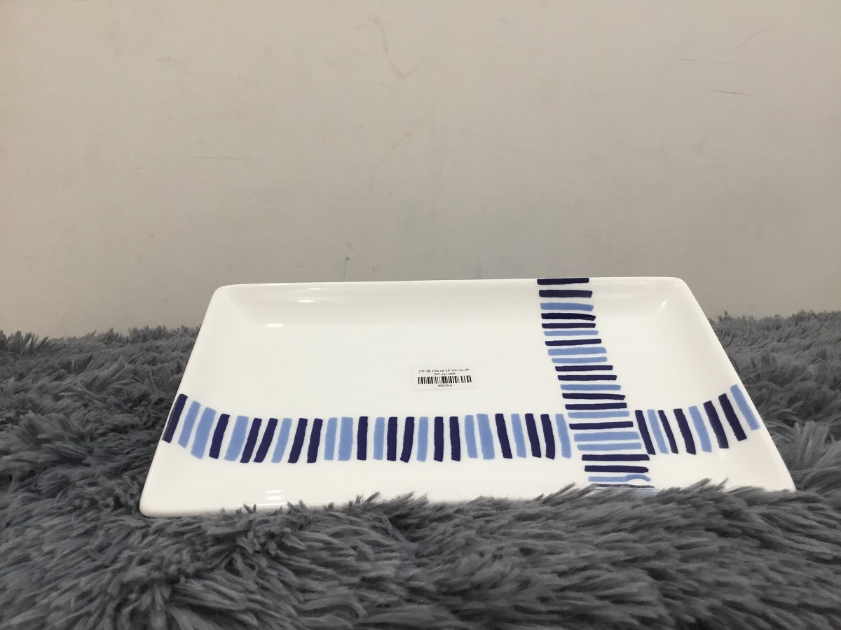DĨA CHỮ NHẬT 25x2.5 CM - GỐM SỨ CƯỜNG PHÁT - HÀNG VIỆT NAM CHẤT LƯỢNG CAO