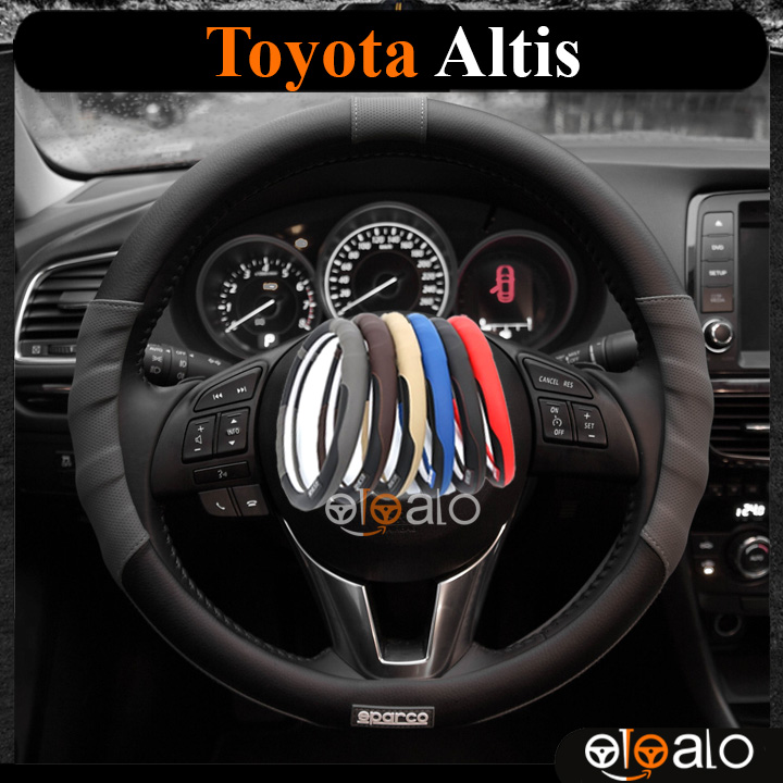 Bọc vô lăng sparco toyota altis da pu cao cấp - otoalo