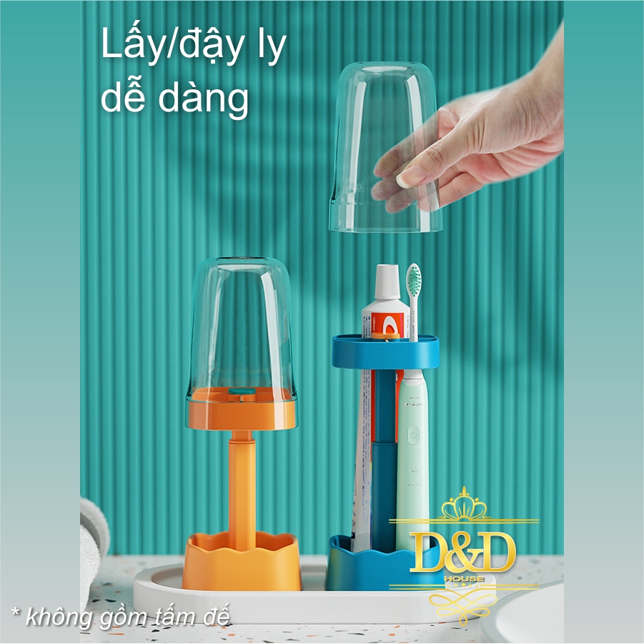 Giá để bàn chải, kem đánh răng thu gọn