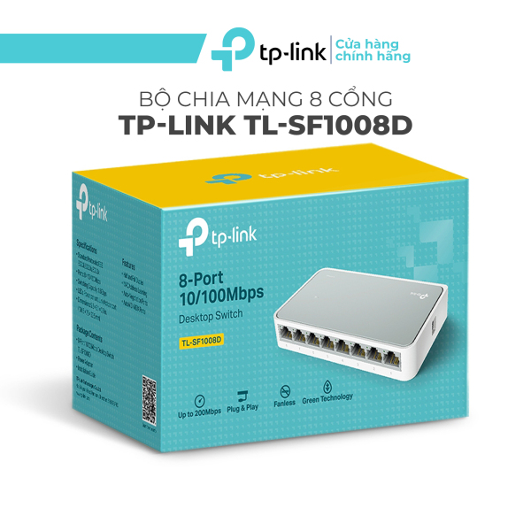Bảng giá Ổ chia mạng 8 cổng TP-Link TL-SF1008D - Switch tplink 8 port tiện dụng, Bộ chia mạng 8 cổng chỉ cầm cắm và sử dụng, không cần cấu hình. Phong Vũ