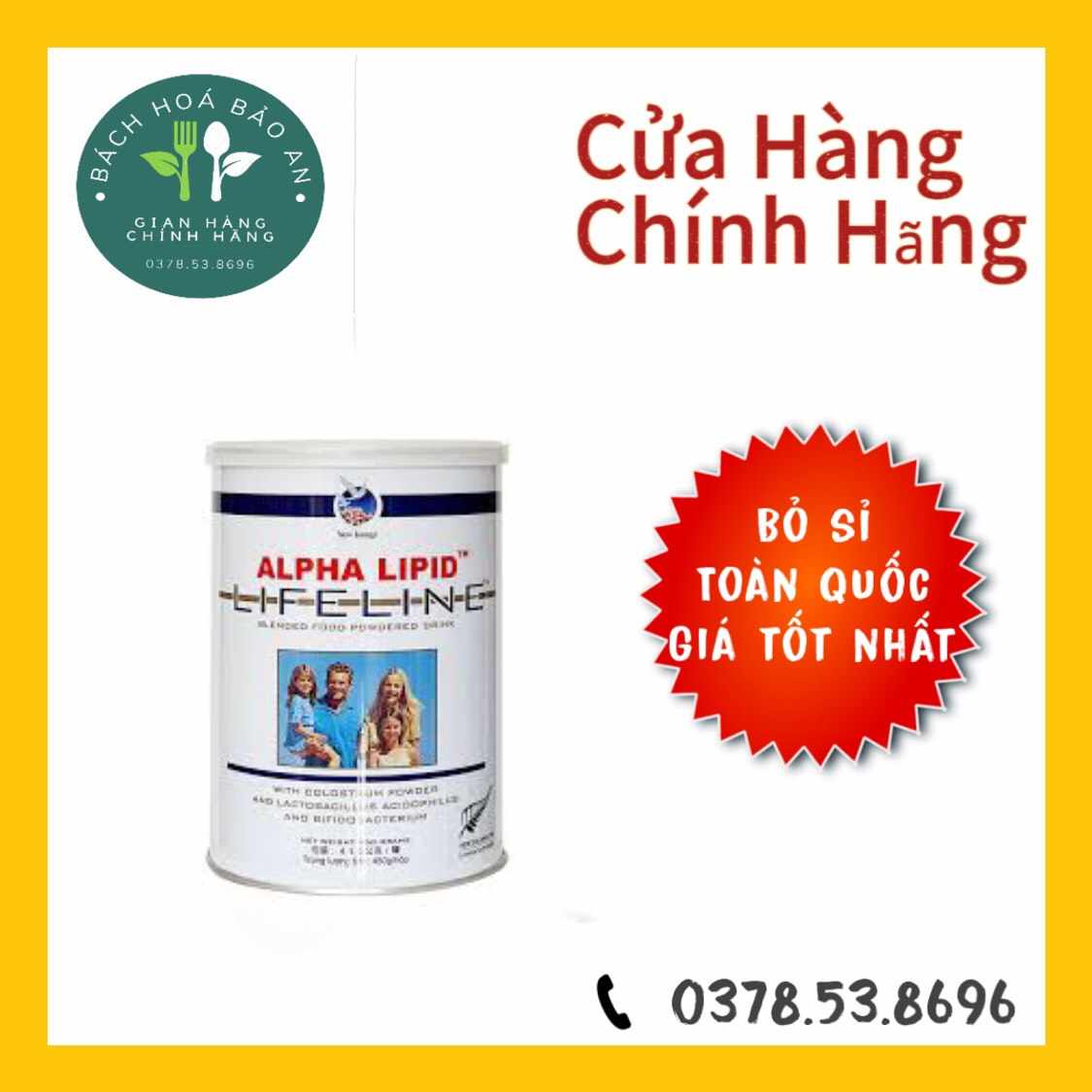 Sữa non alpha lipid 450g chính hãng new zealand