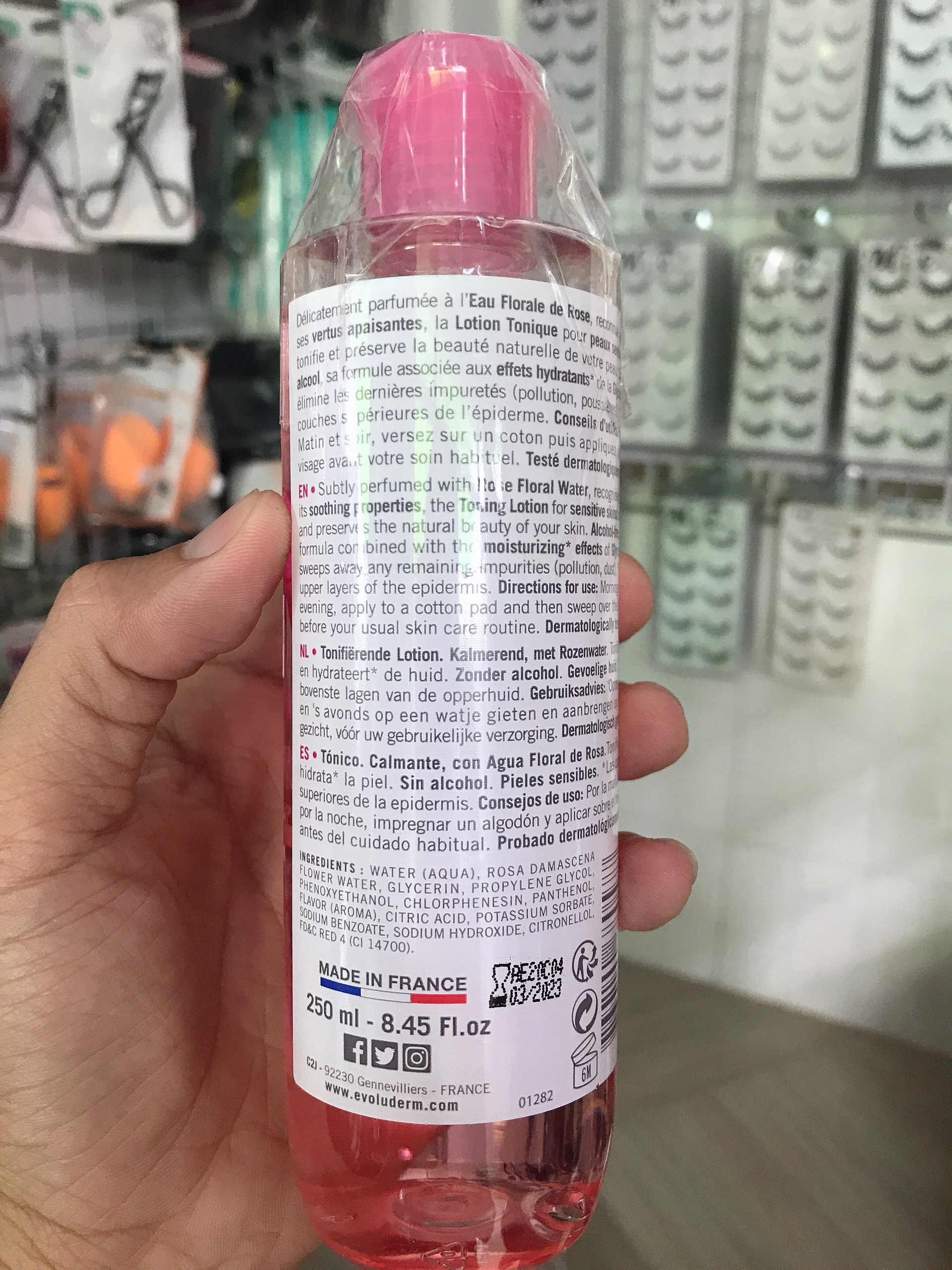 Nước Hoa Hồng Evoluderm Lotion Tonique 250ml