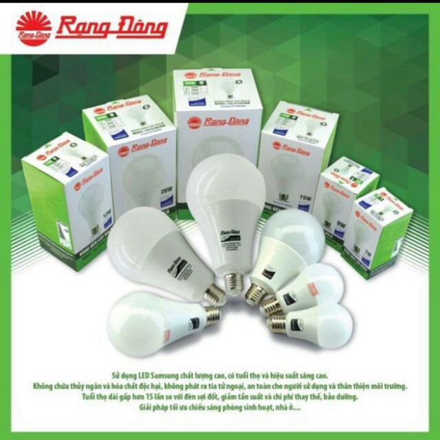 Bóng led 12w Rạng Đông