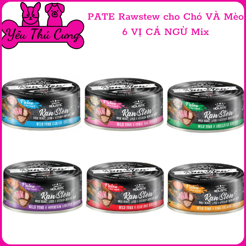 Pate Holistic RawStew Cho Chó Mèo (Lon 80g)-YEUTHUCUNGDAKNONG