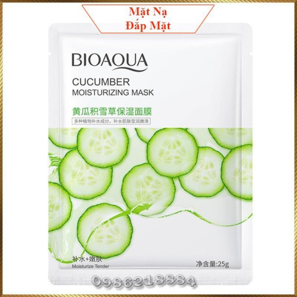 Mặt nạ Dưa Chuột Bioaqua Cucumber Mask dưỡng ẩm mềm da BCM9