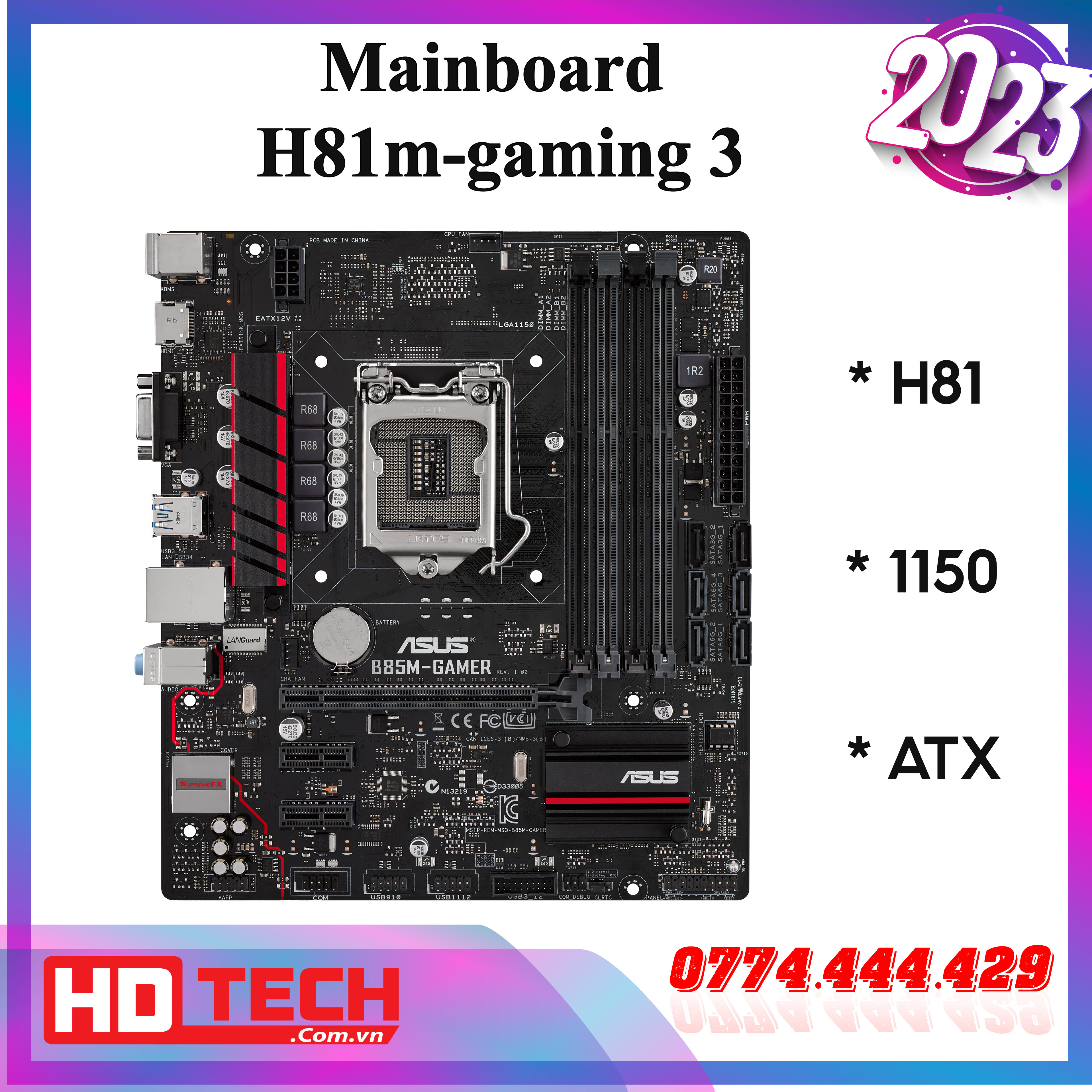 Main H81m-gaming 3 socket 1150 chạy i7 xeon