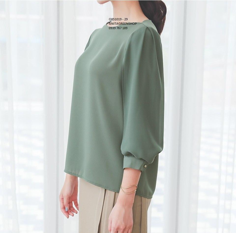Q851019  ÁO KIỂU LỤA CÔNG SỞ