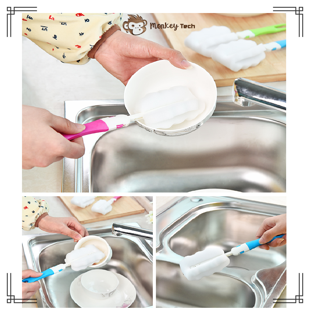 Cọ rửa bình sữa ly uống nước có đầu mút, cọ bình sữa. MonkeyTech