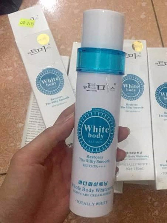KEM KÍCH TRẮNG WHITE BODY HÀN QUỐC - MP05