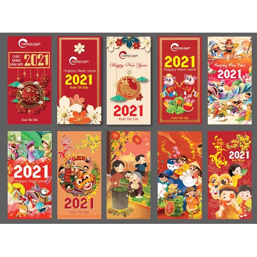 Combo 100 Bao Lì Xì Tết 2021 Loại Đẹp