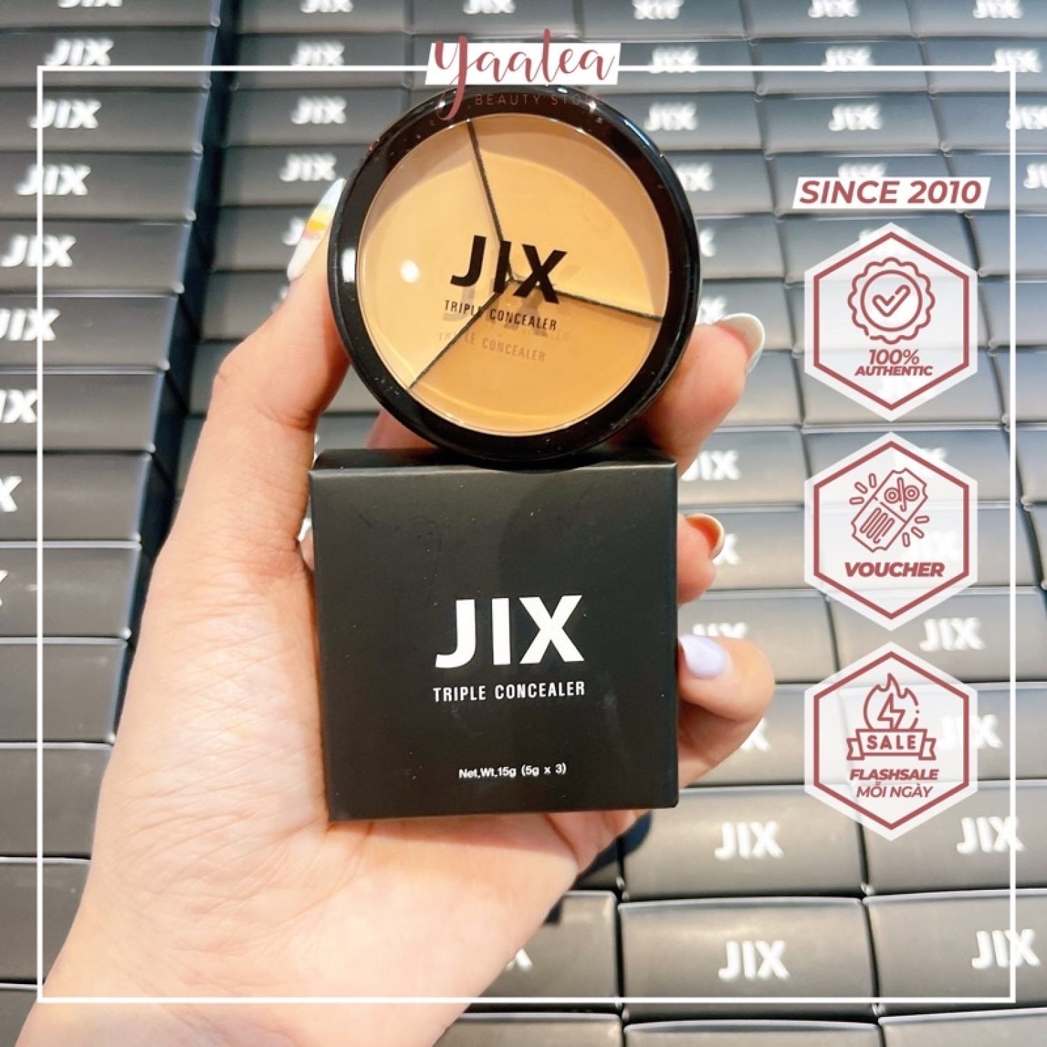 Bảng Che Khuyết Điểm JIX Proffesional Triple Concealer