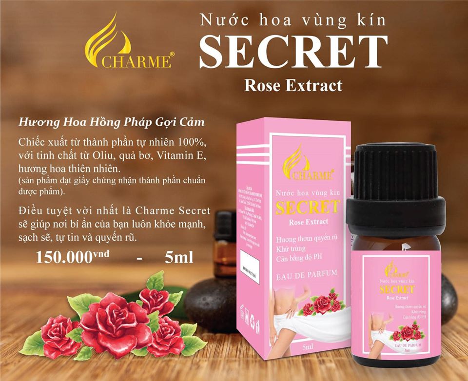 Nước hoa vùng kín char.me magic 5ml ( mẫu mới )