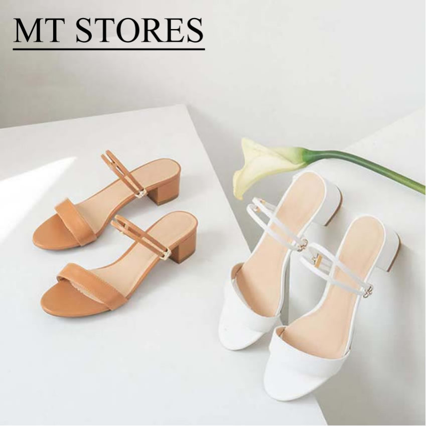 Giày sandal cao gót nữ đế vuông 3 phân MTSTORES200 - Hàng VNXK trực tiếp xưởng sản xuât và phân phối, dáng thời trang trẻ 2020 giá rẻ