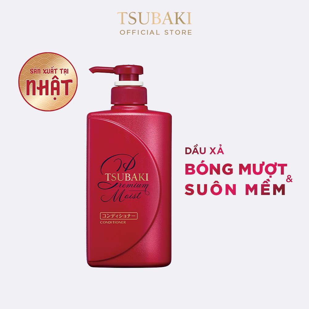 Dầu xả Dưỡng tóc bóng mượt Premium Moist Tsubaki