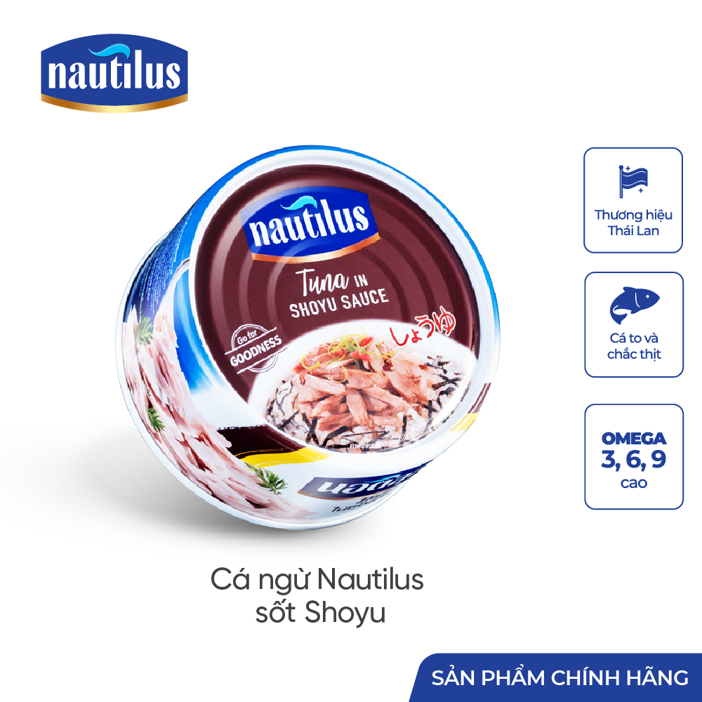 Cá Ngừ Nautilus sốt nước tương nhật (Nhập khẩu Thái Lan)